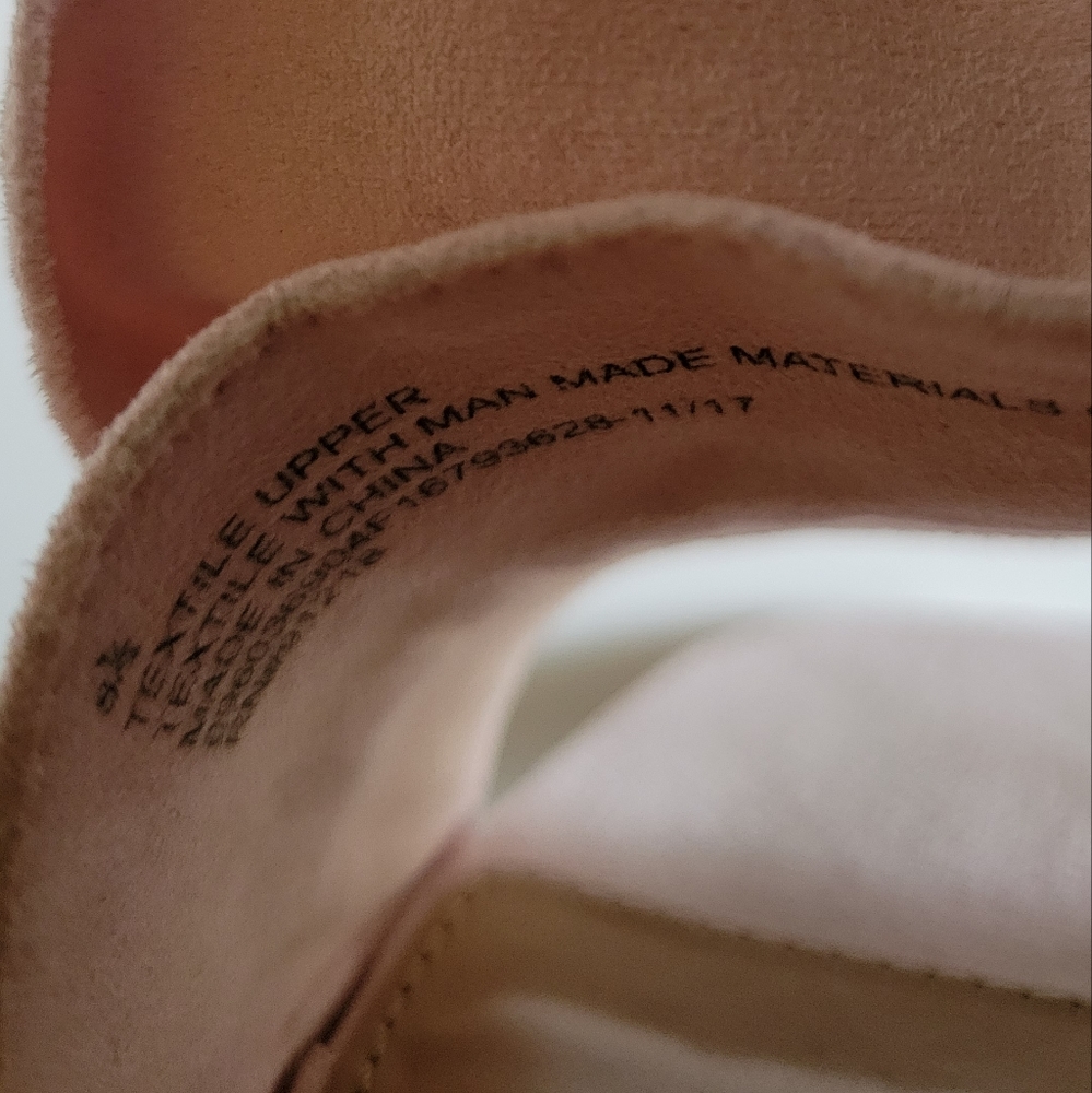 Who What Wear, Zadie Ruffled Mule Heels Sandals in Light Pink Vegan Size… - Picture 7 of 7